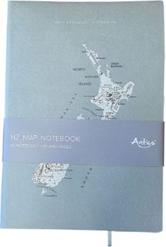 Picture of Notebook PU A5 New Zealand Map Mint