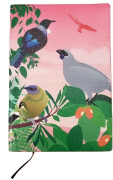 Picture of Notebook PU Native Birds Pink A5