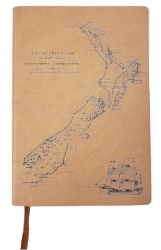 Picture of Notebook PU A5 New Zealand Map